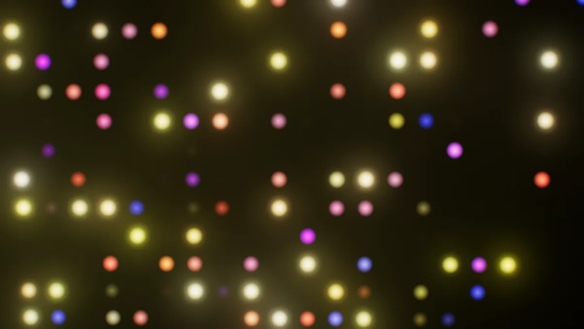 Halofloor’s SpotWall visual: a wall of warm spotlights.