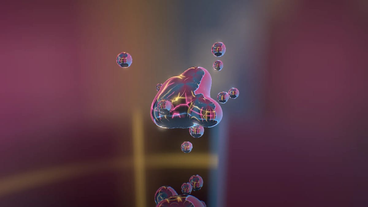 Chromeflow: liquid mercury reflecting the club — screenshot of the Halofloor music visualizer