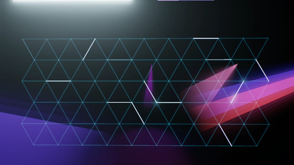 DaftPyramid: a French-touch light pyramid — screenshot of the Halofloor music visualizer