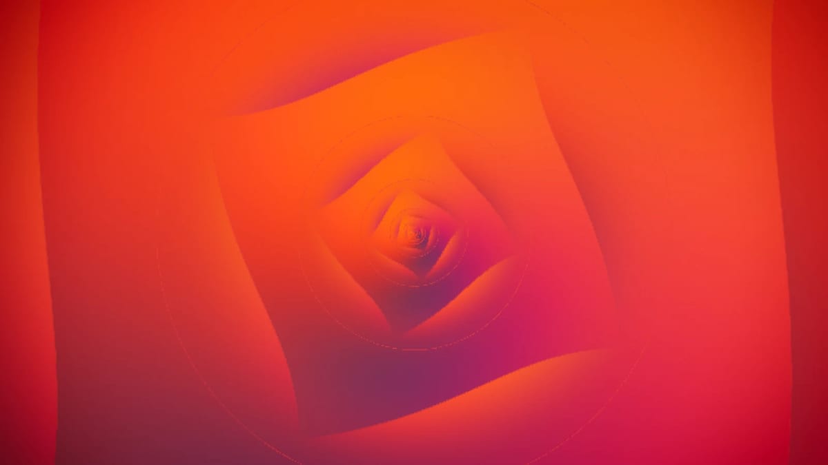 DrosteDive: an endless Droste-effect dive — screenshot of the Halofloor music visualizer