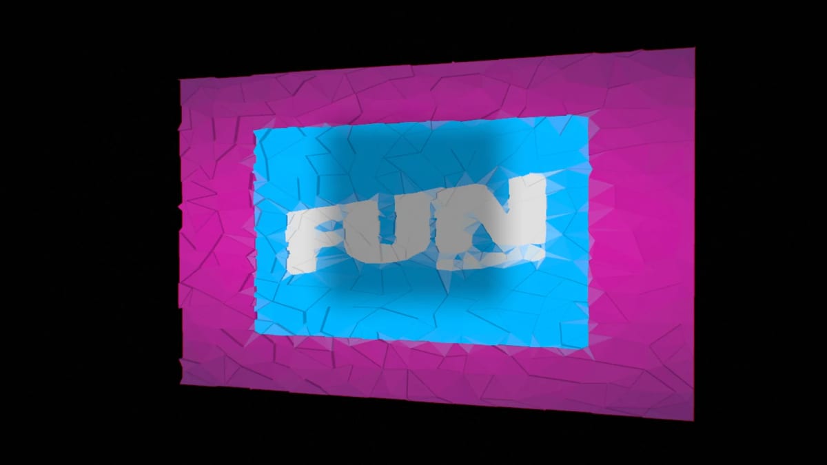 Facets: the cover as a low-poly mosaic — screenshot of the Halofloor music visualizer