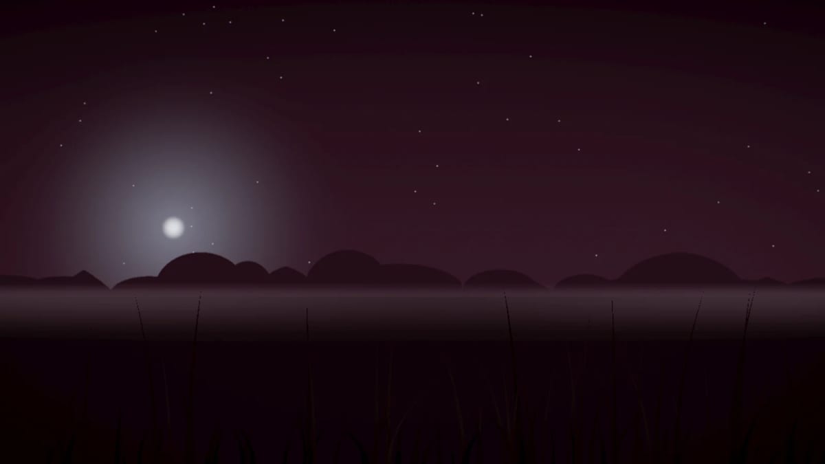 Fireflies: fireflies flashing in sync — screenshot of the Halofloor music visualizer