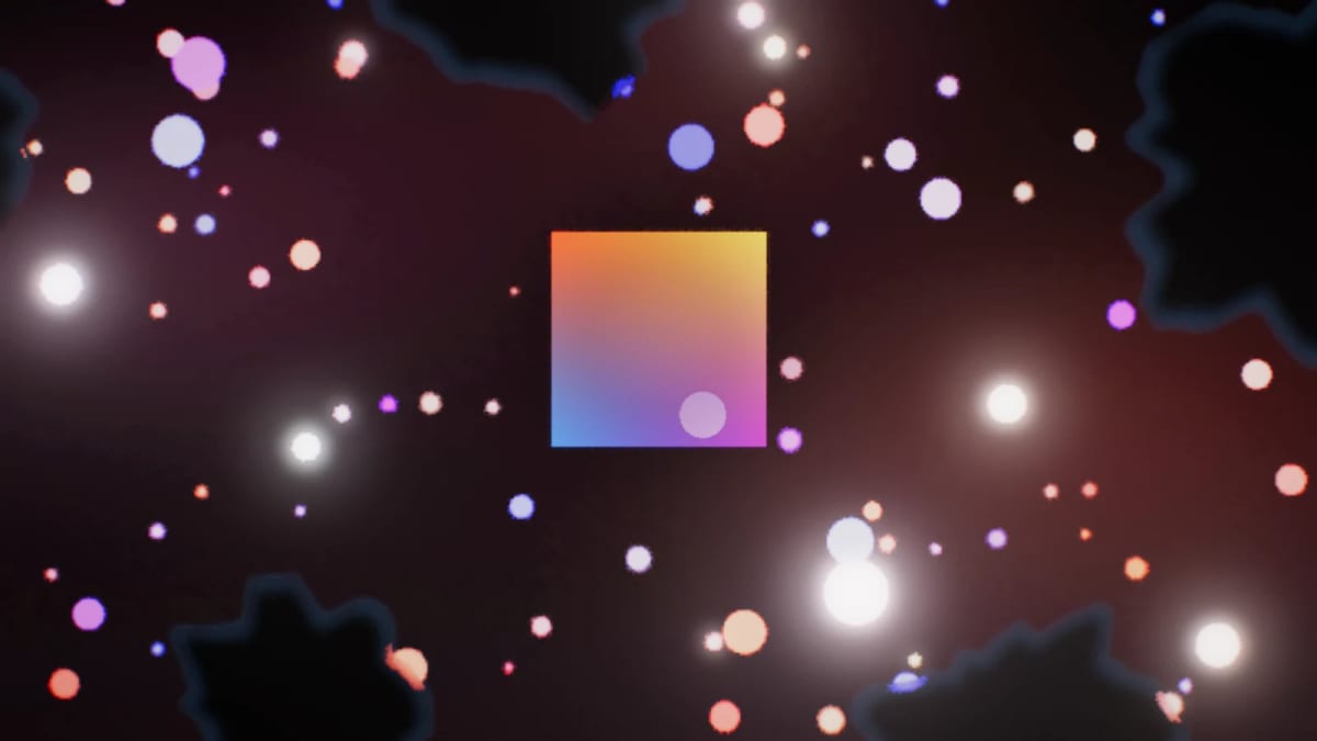 Focus: bokeh and depth of field — screenshot of the Halofloor music visualizer