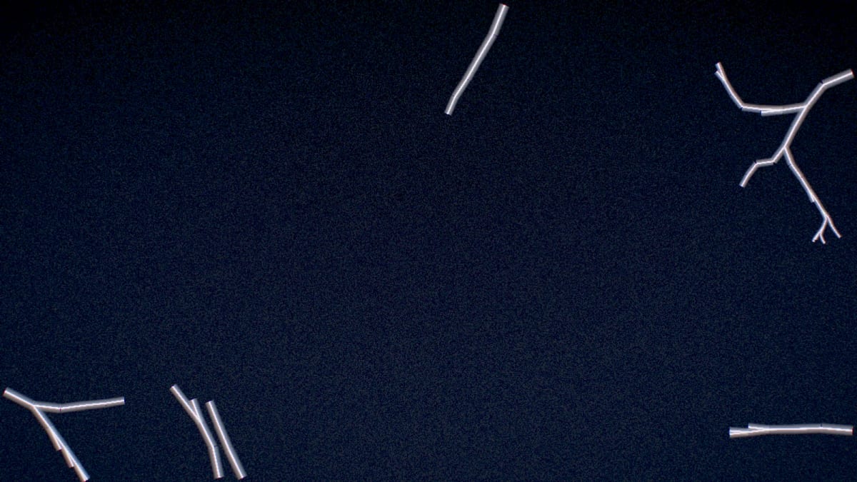 Frost: frost growing on glass — screenshot of the Halofloor music visualizer
