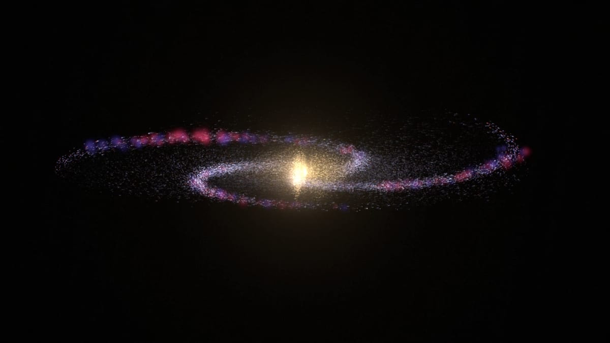 Galaxy: a spiral galaxy of 80,000 stars — screenshot of the Halofloor music visualizer