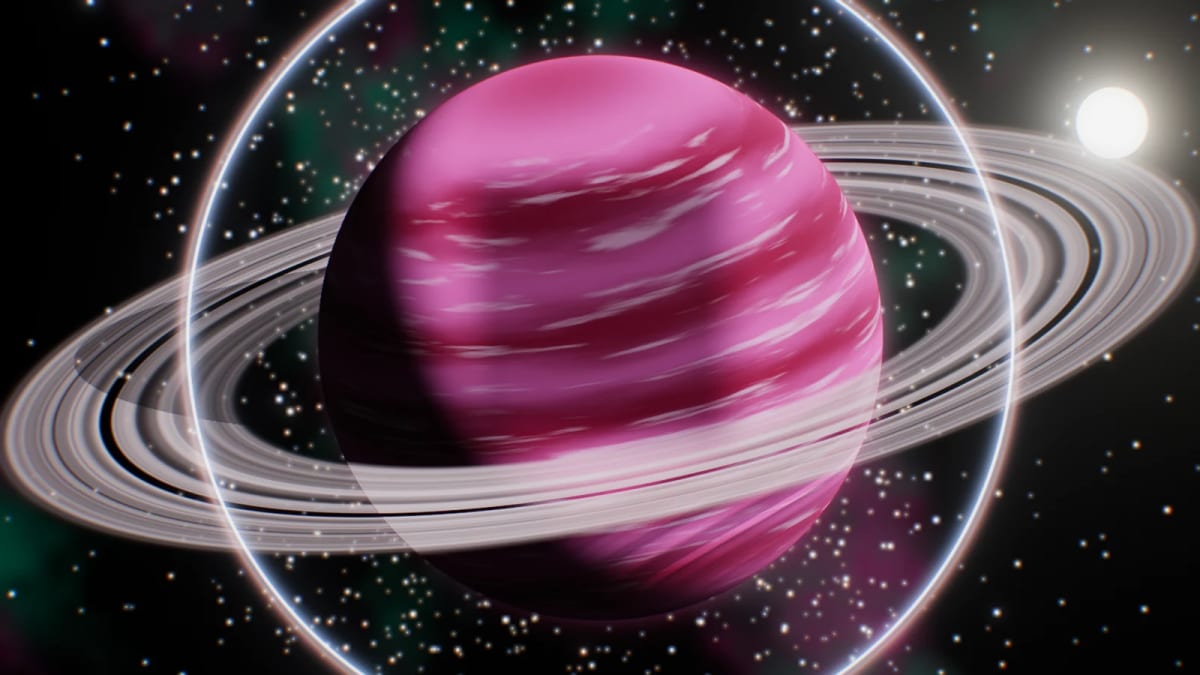 Hyperspace: the jump to lightspeed, on the beat — screenshot of the Halofloor music visualizer