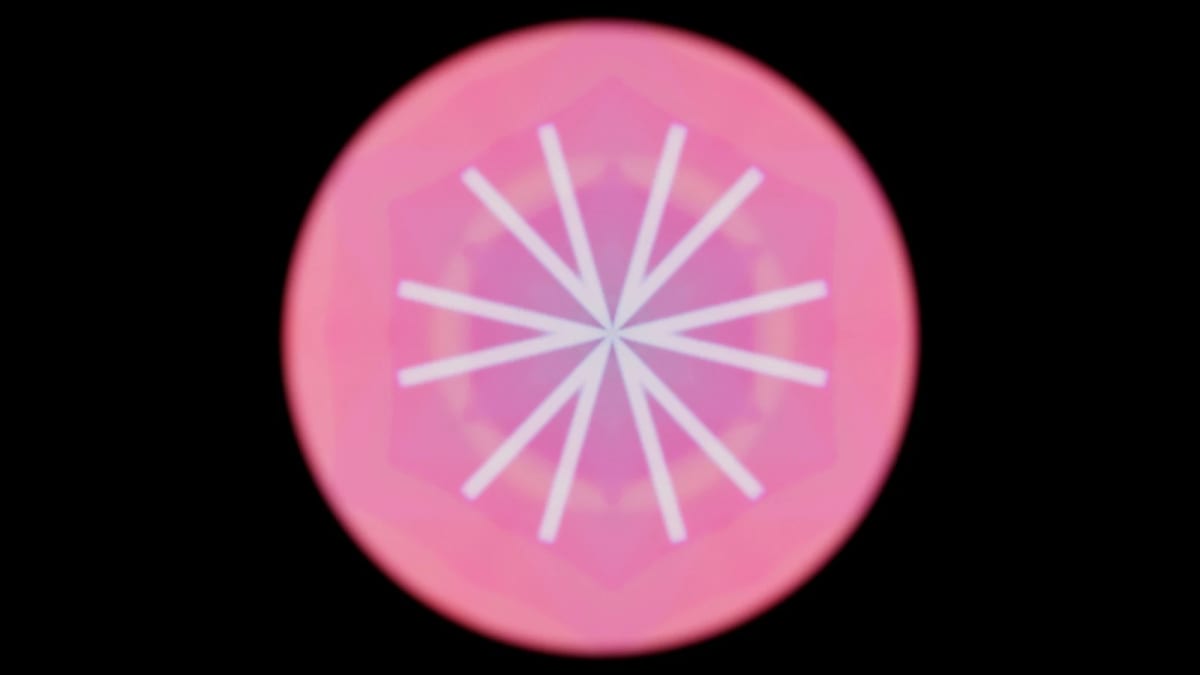 Kaleido: an analogue video kaleidoscope — screenshot of the Halofloor music visualizer