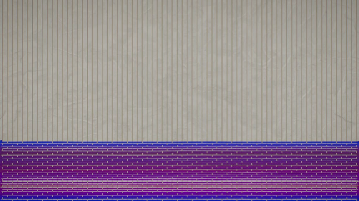 Loom: fabric woven by the music — screenshot of the Halofloor music visualizer