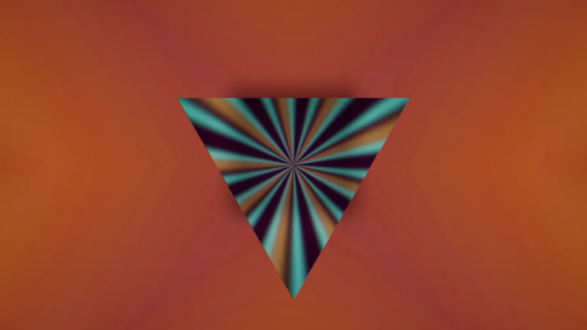 Mixdeck: a VJ mixing three layers live — screenshot of the Halofloor music visualizer