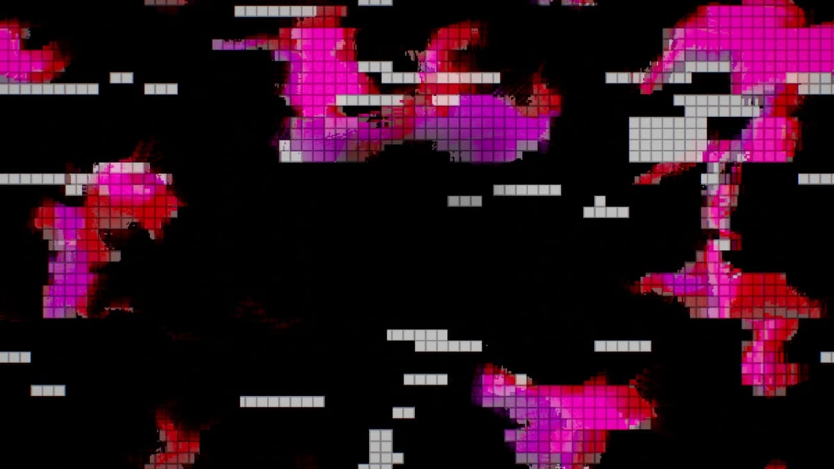 Mosh: a datamosh of your artwork — screenshot of the Halofloor music visualizer