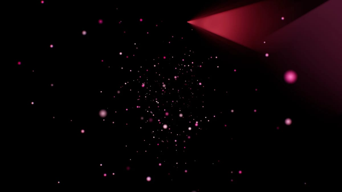 NeonParticles: spotlights and sparkling particles — screenshot of the Halofloor music visualizer
