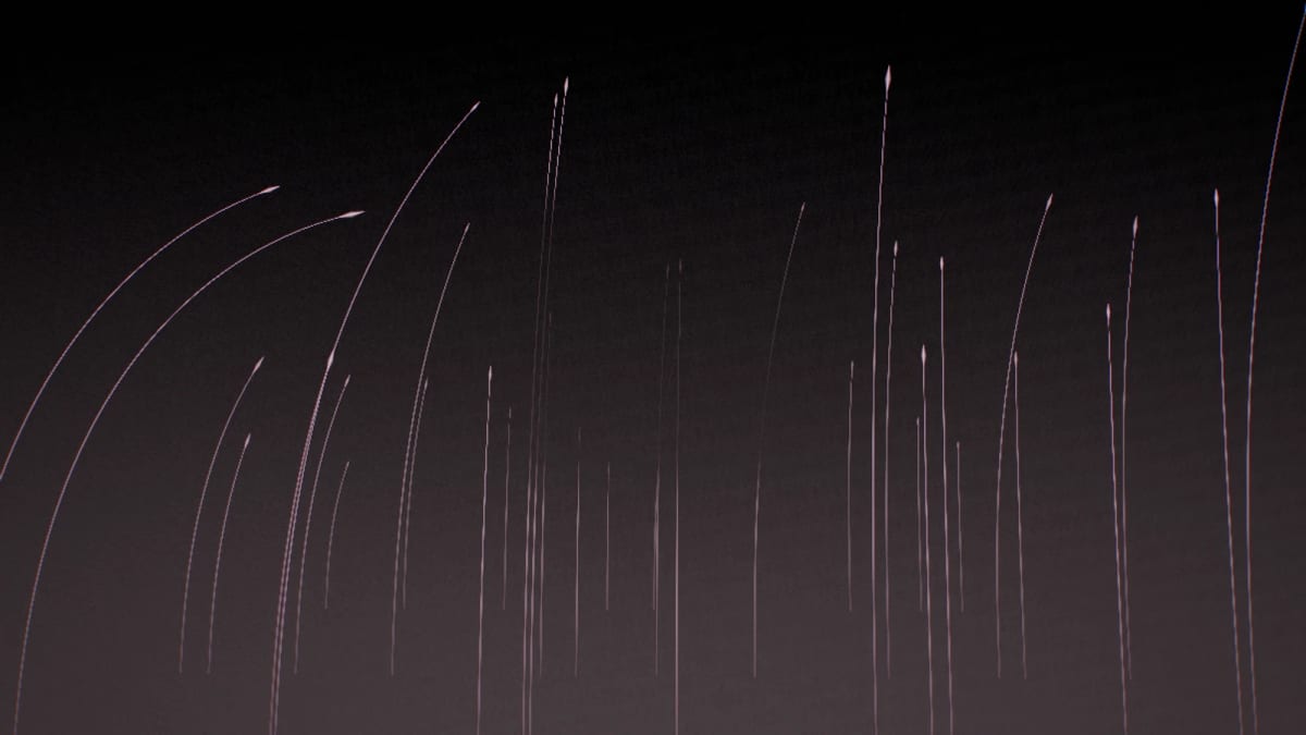 Reed: a field of reeds at dusk — screenshot of the Halofloor music visualizer