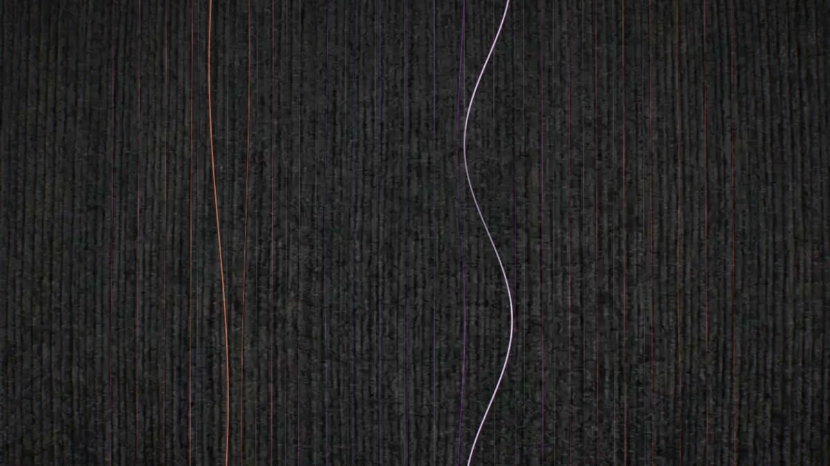 Resonance: strings that vibrate and ring — screenshot of the Halofloor music visualizer