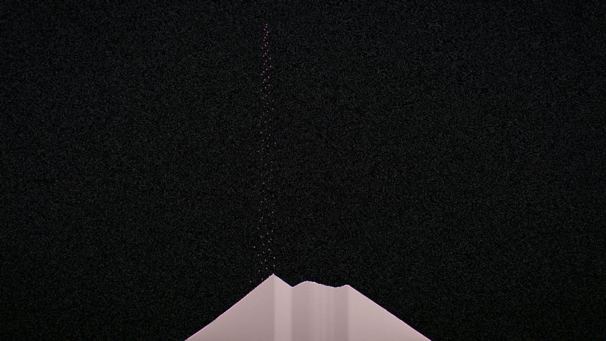 Sand: sand pouring and piling up — screenshot of the Halofloor music visualizer