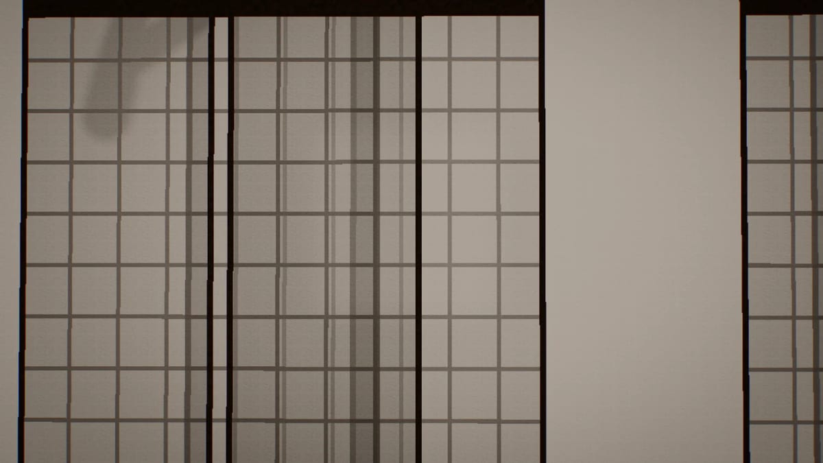 Shoji: Japanese paper screens — screenshot of the Halofloor music visualizer