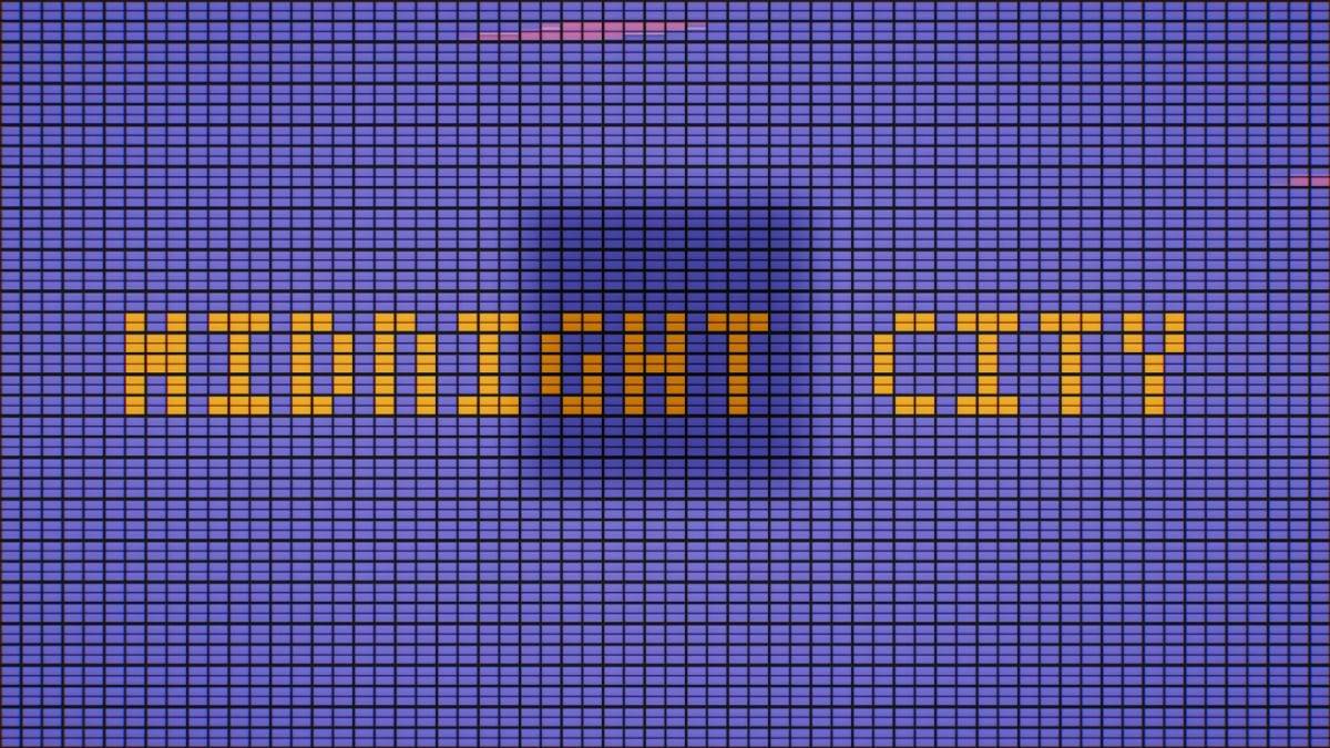 Splitflap2: a giant split-flap board on the beat — screenshot of the Halofloor music visualizer