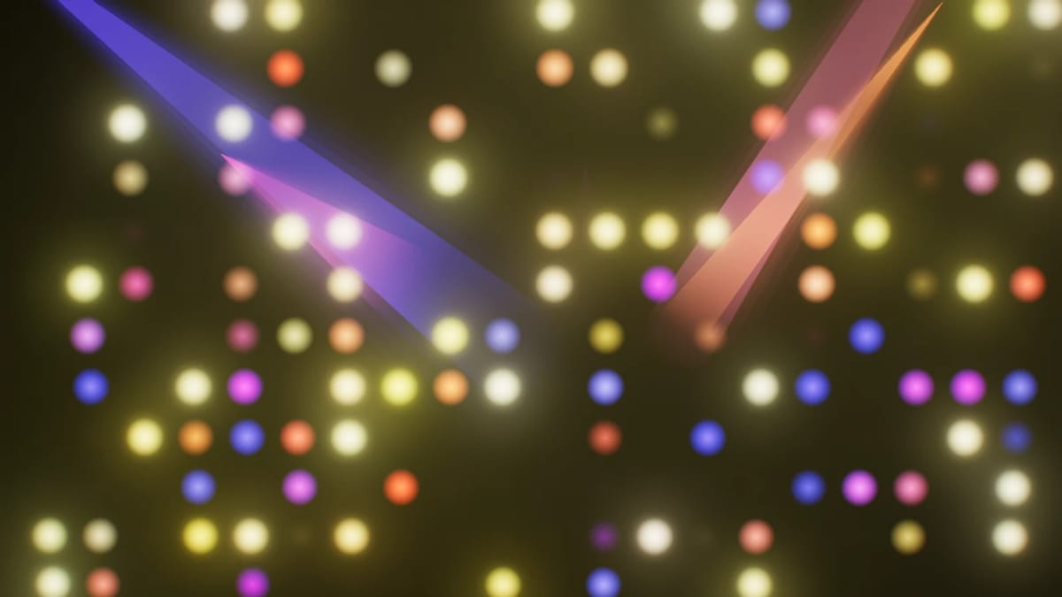 SpotWall: a wall of spotlights — screenshot of the Halofloor music visualizer