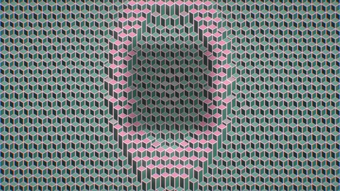 Isocubes : a rolling field of cubes
