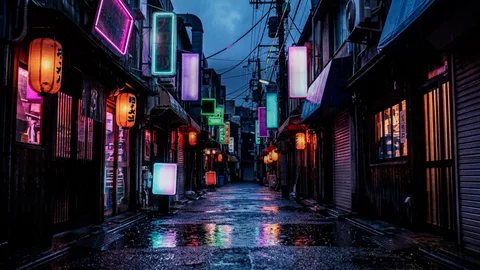NeonAlley : a Tokyo alley in the rain