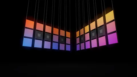 Panels : hanging screens in a mosaic