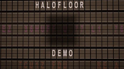 Splitflap : Split-flap board flipping through letters