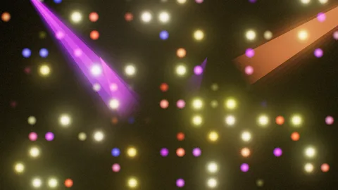 SpotWall : Wall of warm spotlights and bokeh