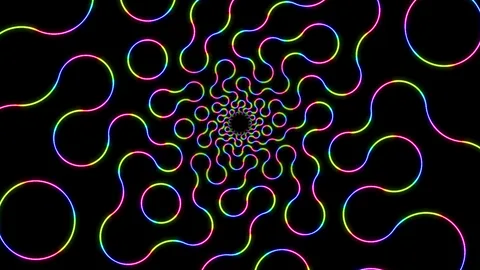 Truchet : an endless neon maze