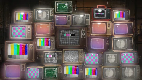 Tvwall : a wall of old TV sets