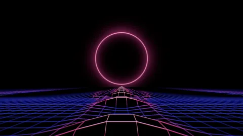Wavefield : a neon ocean made of the spectrum